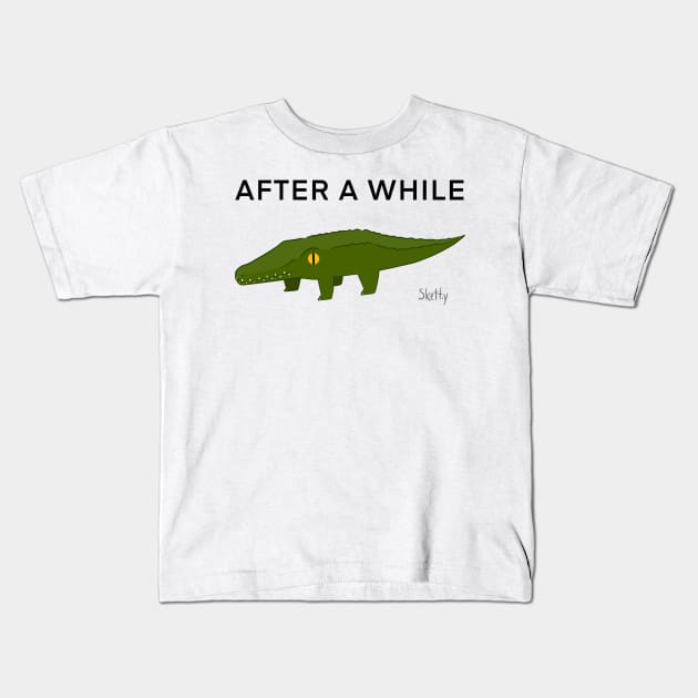 Bye Crocodile Kids T-Shirt by jastinamor